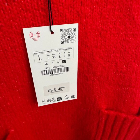 NWT ZARA CROP SWEATER - Picture 3 of 5